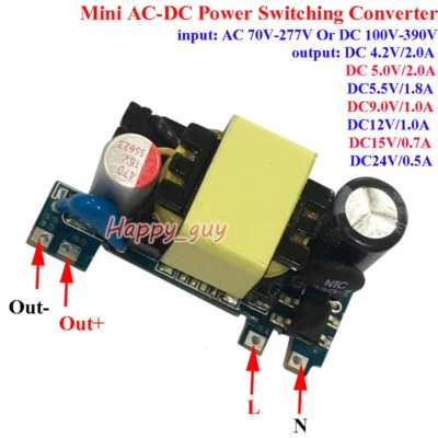 Mini AC-DC Converter 110V 220V to 5V 9V 12V 15V 24V Switching Power Supply Board - Image 1 of 4