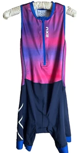 2XU Damen Core Trisuit Pink & Blau Größe Small - Bild 1 von 8