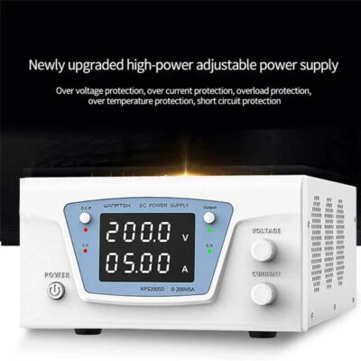 200V/300V 3A/5A/10A High Power Adjustable Programmable DC Regulated Power Supply - Image 1 of 4