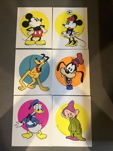 6 Vintage 1970's-80's Disney Mickey, Minnie, Goofy, Donald, Pluto, Dopey - Picture 1 of 7