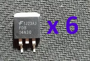 Kit d'amélioration/réparation calculateur DME MSD80 N54 BMW: MOSFET FDB 14N30 - Picture 1 of 6
