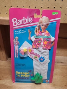 Barbie Sponge 'n Print Fashion..1994 NEU UNBENUTZT schneller Versand - Bild 1 von 5