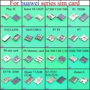 SIM Card Reader connector Holder Socket For huawei play 3c 4x G620 G7300 Y320 P1 - Picture 1 of 6
