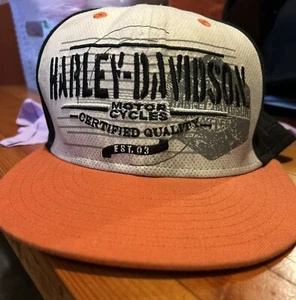 NWT  Harley  Davidson Motorcycles Hat Cap Fitted Small  Black Gray Limited Ed. - Picture 1 of 3