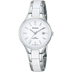 Pulsar Women's Analogue Quartz White Ceramic Watch ( PH7267X1 ) NEW - Picture 1 of 4