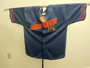 Vintage Lee Star Wars Episode 1 Navy Blau Gr. XL Baseball Trikot NEU mit Etikett - Bild 1 von 5