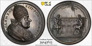 VII(1764) PCGS SP63 PÄPSTLICHE STAATEN BARTOLOTTI-765 BRONZIERT AE KAPITOLINISCHES MUSEUM - Bild 1 von 3