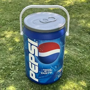 VTG Pepsi Can Shape Cooler Ice Chest Soda Chiller 20" Kooler Kraft USA Pool 90s - Picture 1 of 14
