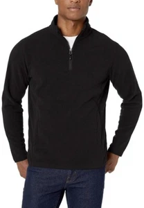 Amazon Essentials Herren Viertelreißverschluss Polar Fleece Jacke schwarz XXL NEU - Bild 1 von 4