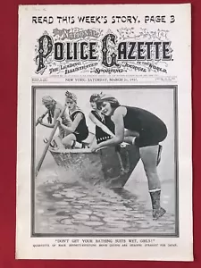 Gazzetta della polizia 31 marzo 1917 giganti di New York tom Cowler - Foto 1 di 8