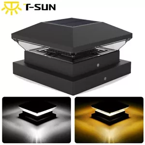 LED Pfostenleuchte Solar für 10x10cm 13x13cm Zaunpfosten - Bild 1 von 8