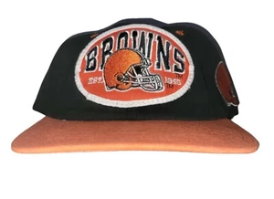 Sombrero de Colección Cleveland Browns SnapBack de Nutmeg Mills Raro Años 90 NFL Lee Sport - Imagen 1 de 8