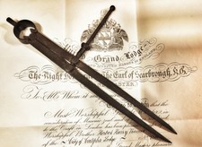 COMPASSO RARO MASSONERIA ESOTERISMO MASONRY masonic freemason occult loggia