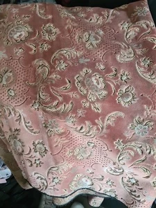 Tela floral remanente vintage 55" x 110" fabricante y material desconocido, artesanías Ect - Imagen 1 de 8