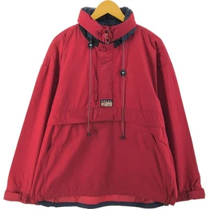 Ralph Lauren Chaps Vintage Anorak Jacket Men XL Red Polyester Cotton Used - Picture 1 of 12
