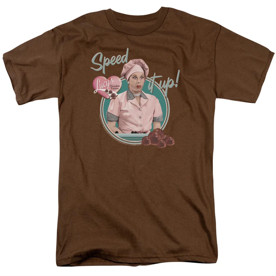 I Love Lucy Speed It Up Mens T Shirt Coffee - Image 1 of 1