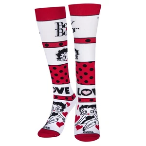 Calcetines geniales, Betty Boop, novedad divertida, novedad divertida calcetines de alta compresión hasta la rodilla - Imagen 1 de 5