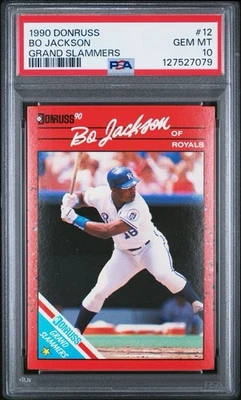 1990 DONRUSS GRAND SLAMMERS #12 Bo Jackson PSA 10 Gem Mint *sharp* Low Pop - Image 1 of 3