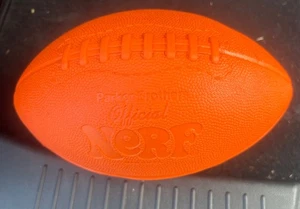 Vintage Parker Brothers Official Nerf Football Orange Made in USA  80s - Picture 1 of 5