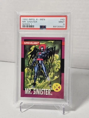 1992 Impel X-Men Series 1  MR. SINISTER PSA 9 Mint Card #42 Super Villains X-Men - Image 1 of 2
