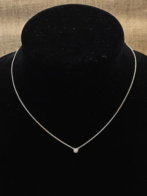 Tiffany & Company 925 Diamonds By The Yard 16" Necklace Elsa Peretti Design - Image 1 of 4