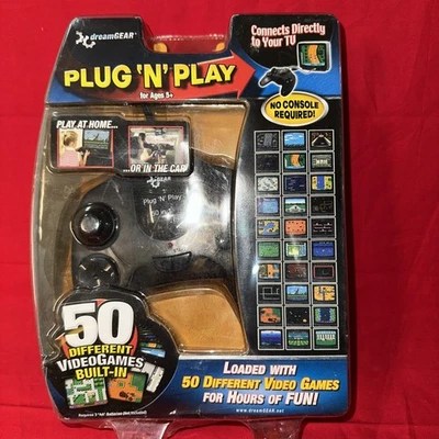 VINTAGE 2002 NIB DreamGear Plug N' Play Loaded with 50 GAMES~CONNECT TV - Image 1 of 4