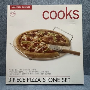 3-teiliges Pizzastein-Set kocht antihaftbeschichtete Oberfläche, 12,75 Zoll breit - Bild 1 von 9
