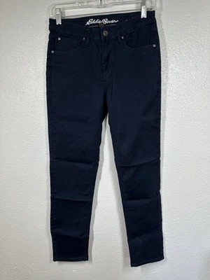 Pantalones Eddie Bauer Niños Niños 14 Azul Marino Ajustados Rectos Elastizados Mezcla de Algodón Foto 1 de 4