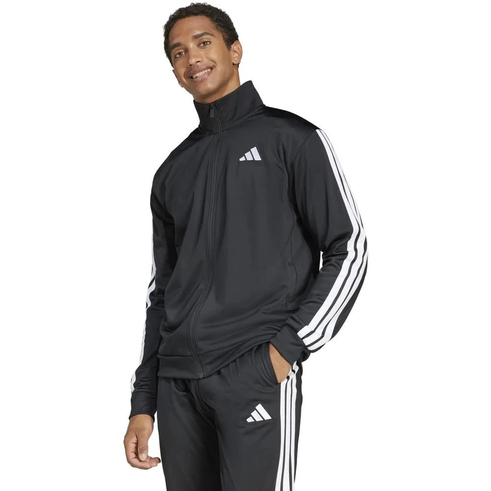 adidas 3 Tiras Tricot Hombre Chaqueta de Entrenamiento Chaqueta Deportiva Chaqueta - Imagen 1 de 1