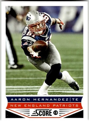 2013 Score #128 Aaron Hernandez - Image 1 of 2