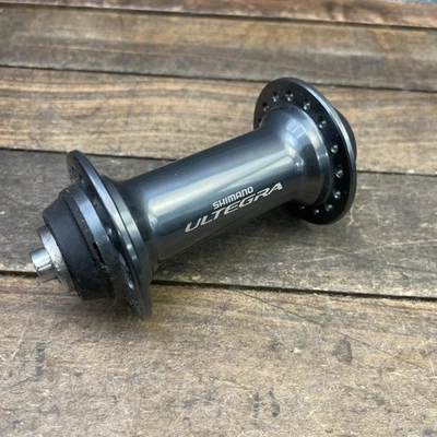 禧玛诺 Ultegra HB-6800 前轮毂 32H 公路自行车快速释放轮辋制动灰色 — 第 1/4 张图片