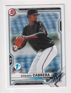 2021 Bowman FIRST 1ST EDITION #BFE-141 EDWARD CABRERA RC Rookie QTY AVAILABLE - Picture 1 of 4