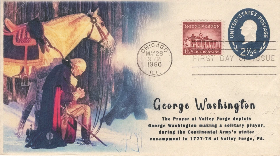 AO-U542-3, 1960, George Washington, Postal Stationary. 2 1/2 cent, Add-on Cachet - Image 1 of 1