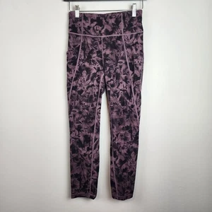 Lululemon Leggings Damen 4 Taschen cropped geblümt - Bild 1 von 13