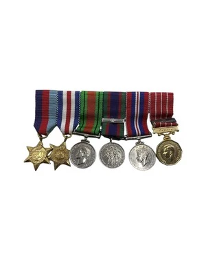 WW2 Canadian Miniature Medal Group X 6 - Image 1 of 2