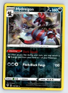 Hydreigon -SWSH03: Darkness Ablaze- Reverse Holo - Picture 1 of 2