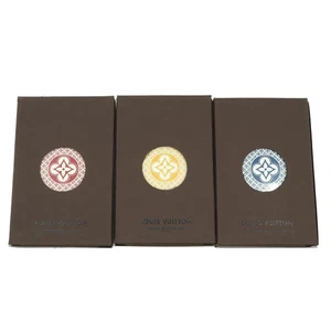 Louis Vuitton Playing Cards Monogram JEU DE CARTES Blue Red Yellow 3 sets Unused - Picture 1 of 18
