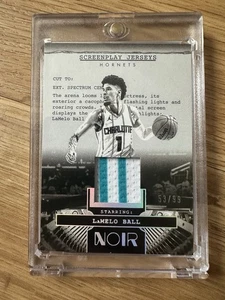 LaMelo Ball 2024-25 NBA Panini /99 Noir Screenplay Game Worn Patch - Bild 1 von 2