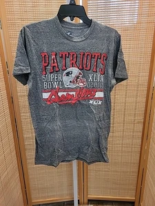 NFL Pro Men Size Medium New England Patriots Super Bowl XLIX Champions Gray - Picture 1 of 12