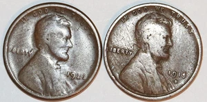(2) Centavos Lincoln - 1915D (bueno) 1923S (en muy buen estado) - #4995D - Imagen 1 de 2