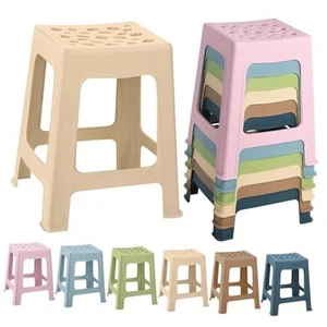 Pack Plastic Stools 1.9 Inch Nesting Stools Color Portable Backless 6 Bohemia - Picture 1 of 7