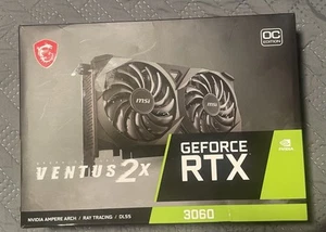 MSI NVIDIA GeForce RTX 3060 VENTUS 2X OC 12 GB GDDR6 Graphics Card - Bild 1 von 2