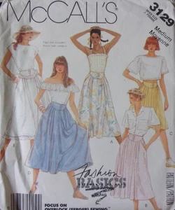 McCalls Schnittmuster 3129 Größe 14-16 Vintage 1987 Röcke - Bild 1 von 2