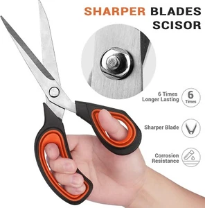 Premium Tailor Scissors Heavy Duty MultiPurpose Titanium Professional Industrial - Picture 1 of 7