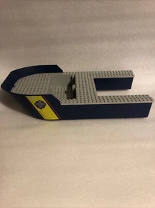 LEGO 60095 Boat Hull Giant Dark Blue Bow 13” Dark Bluish Gray Top - Picture 1 of 10