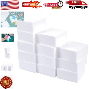 Lightweight 12 Pack Foam Blocks for Crafts - Perfect for Events & Decor Projects - Picture 1 of 11