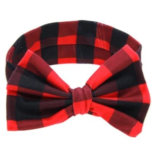 Baby Girls Toddler Bowknot Headband Infant Rabbit Ear Hair Band Headdress Red... - Picture 1 of 7