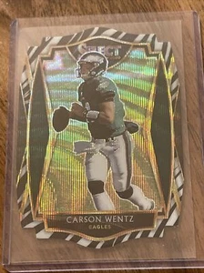 2020 Select Carson Wentz ZEBRA die cut  - Picture 1 of 2