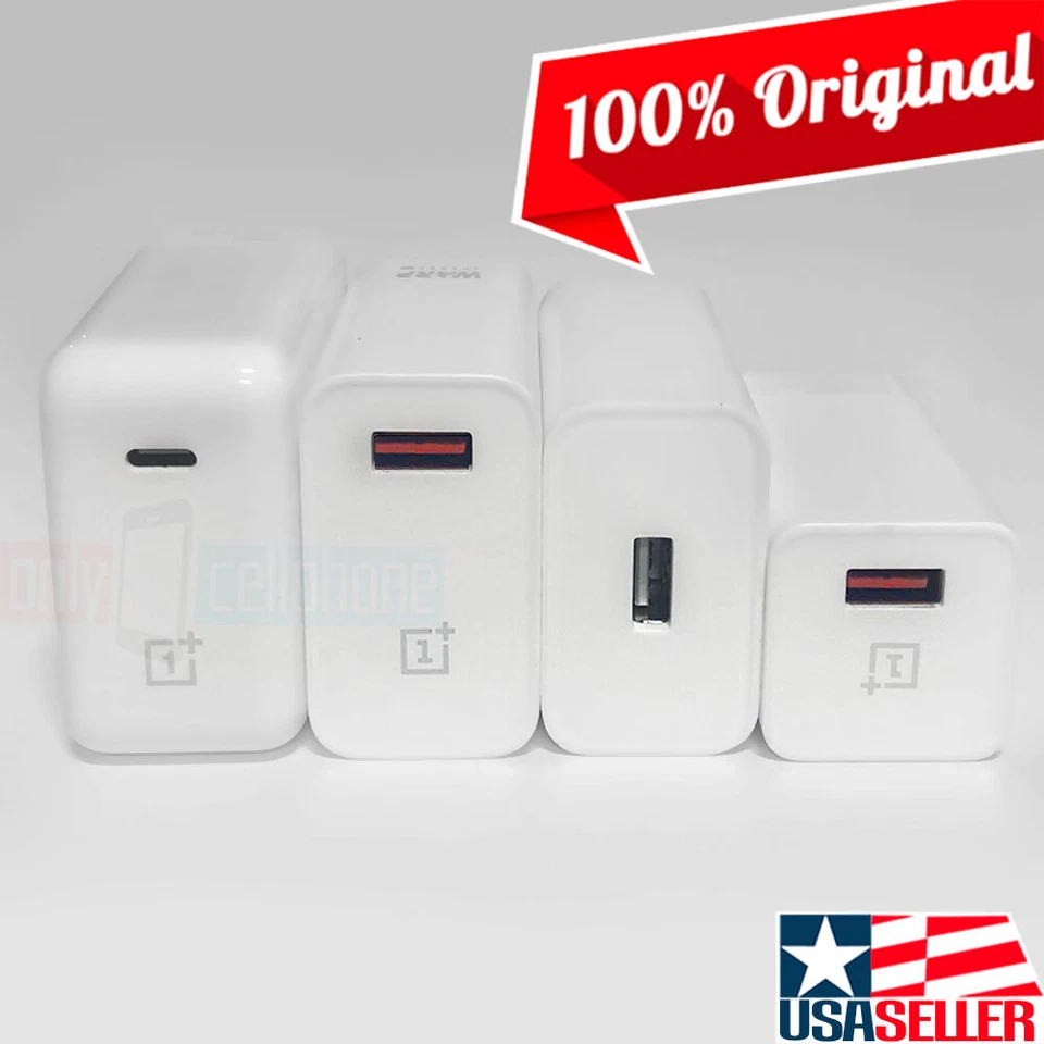Adaptador de corriente blanco deformación/tablero 65/30/20/18 W carga rápida original OnePlus OEM Foto 1 de 1