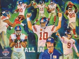 New York Giants ALL IN 10th Anniversary 2011 Championship Season SGA Poster 